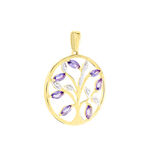 Pendentif Godoleine Or Jaune Amethyste Violet - Pendentifs Femme | Marc Orian
