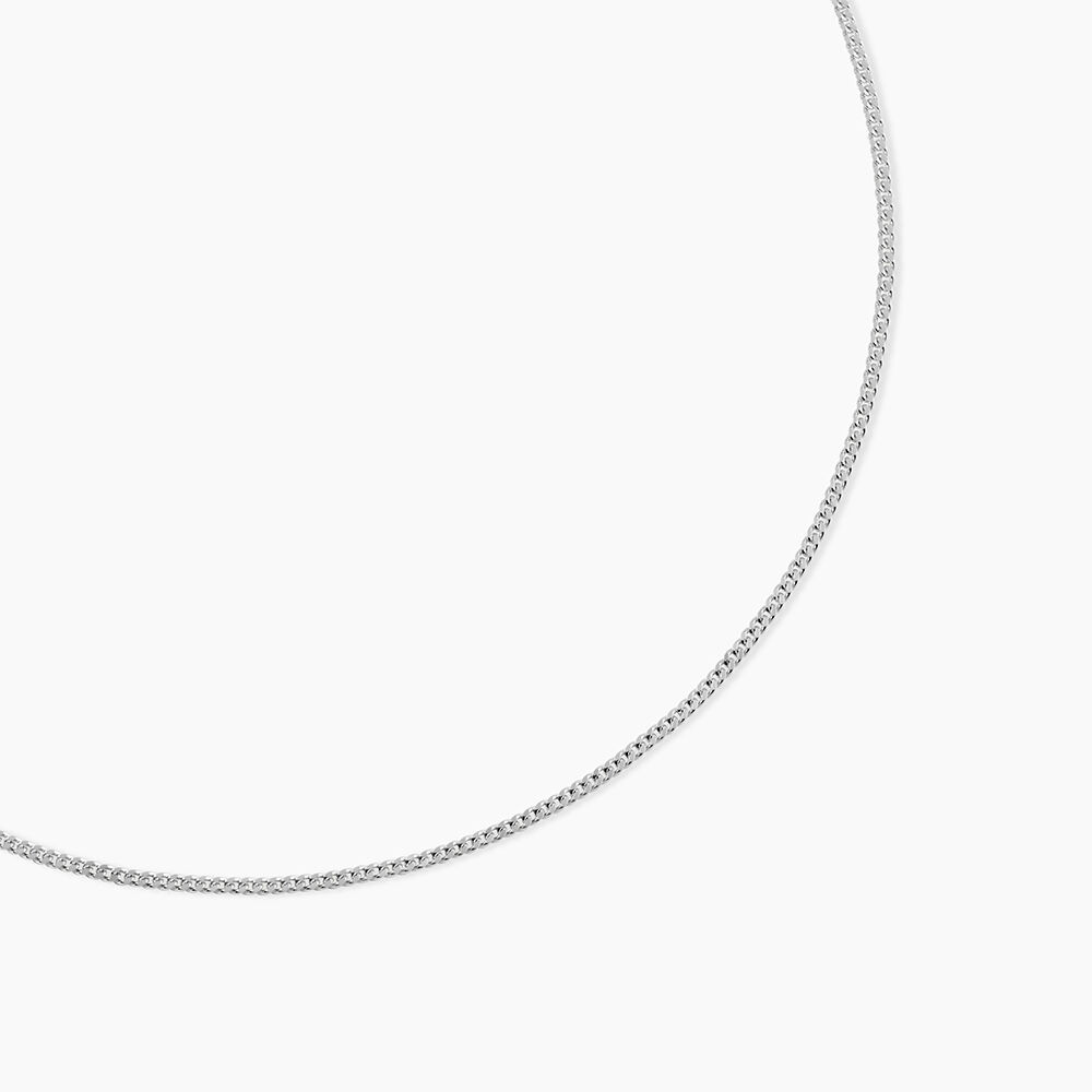 Cha&icirc;ne Imad Maille Gourmette Or Blanc - Chaines Femme | Marc Orian