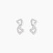 Boucles D'oreilles Puces Nonna Argent Blanc Oxyde De Zirconium - Puces Femme | Marc Orian