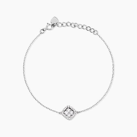 Bracelet Argent Blanc Justina Oxyde De Zirconium - Bracelets fantaisie Femme | Marc Orian