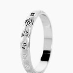 Alliance Marguerite Demi Jonc Classique Or Blanc - Alliances personnalis&eacute;es Femme | Marc Orian