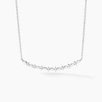 Collier Naura Argent Blanc Oxyde De Zirconium - Colliers avec pierres Femme | Marc Orian