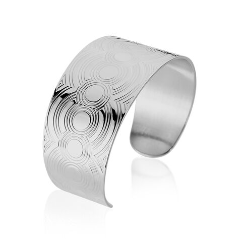 Bracelet Jonc Mounia Acier Blanc - Bijoux fantaisie Femme | Marc Orian