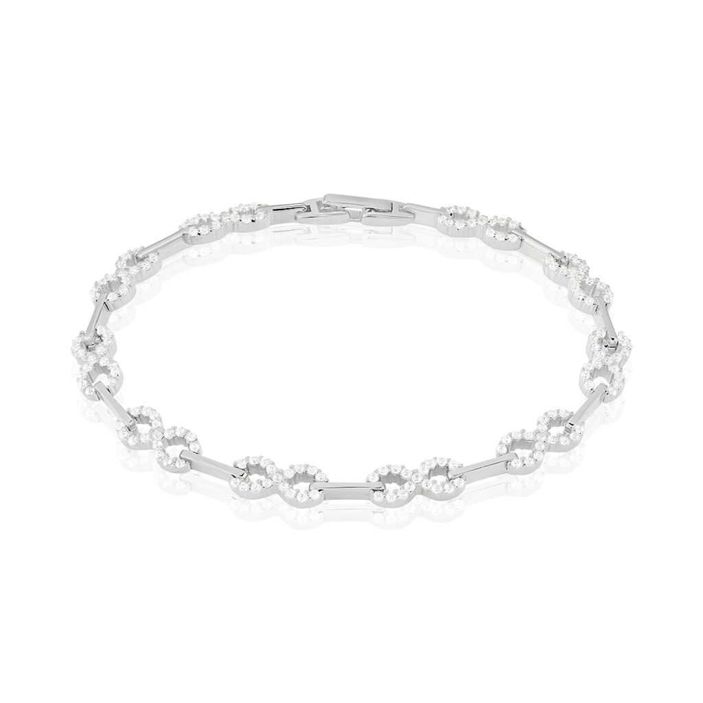 Bracelet Coline Argent Blanc Oxyde De Zirconium - Bracelets cha&icirc;nes Femme | Marc Orian