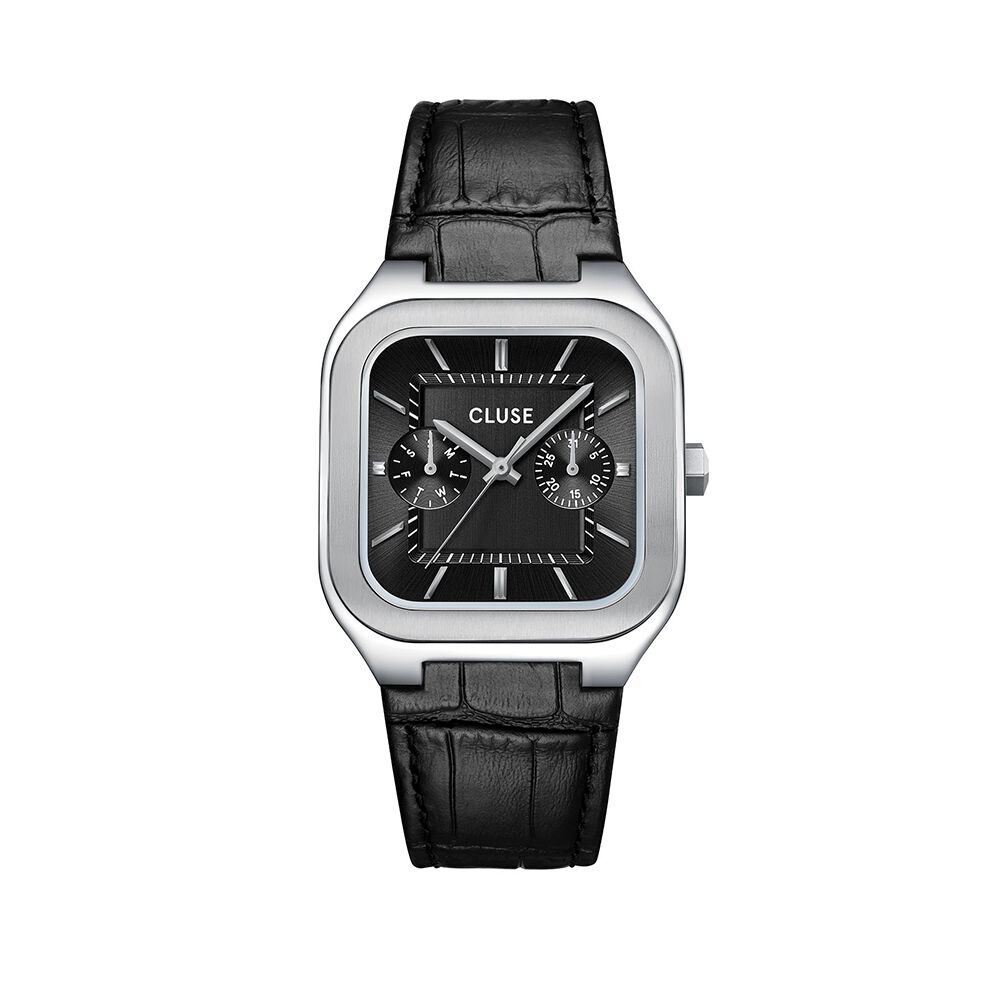 Montre Cluse Quadrus Multifonction Noir - Montres &eacute;tanches Homme | Marc Orian