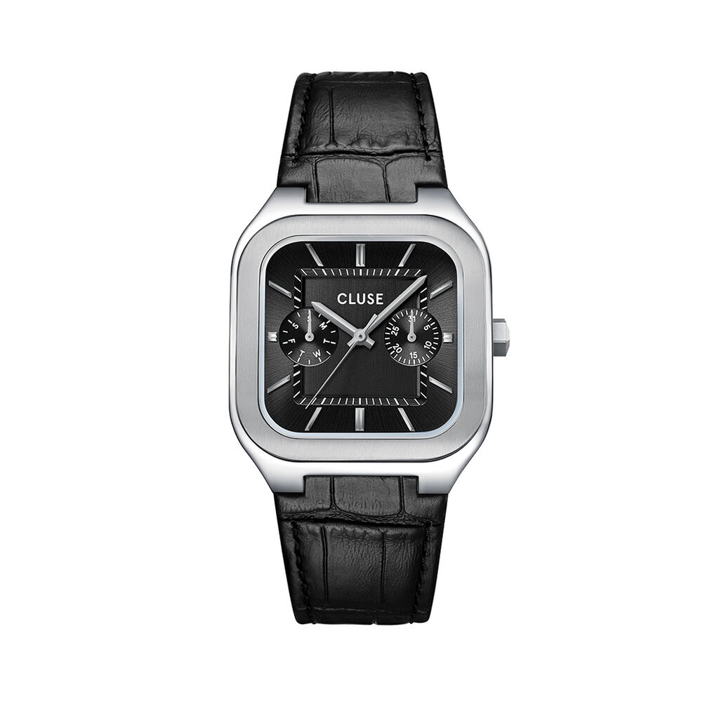 Montre Cluse Quadrus Multifonction Noir - Montres &eacute;tanches Homme | Marc Orian
