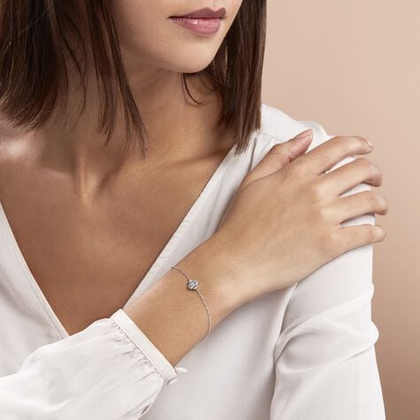 Bracelet Mailys Argent Blanc Oxyde De Zirconium - Bracelets chaînes  | Marc Orian