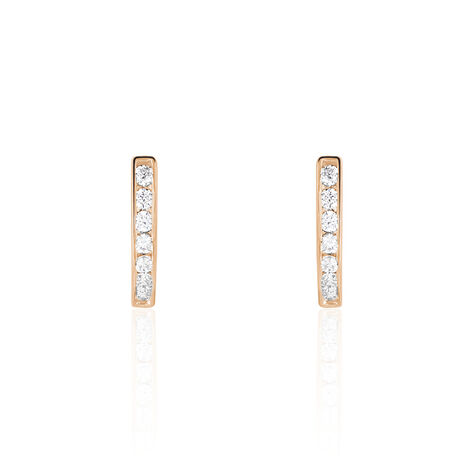 Creoles Or Rose Jacoba Oxydes - Boucles d'oreilles Créoles Femme | Marc Orian