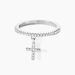 Bague Gorane Argent Blanc Oxyde De Zirconium - Bagues breloque Femme | Marc Orian