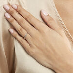 Alliance Grain De Folie Diamantee Ruban Plat Or Bicolore - Alliances duo Unisex | Marc Orian