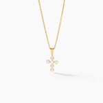 Pendentif Canice Croix Or Jaune Oxyde De Zirconium - Pendentifs Famille | Marc Orian