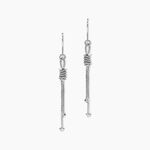 Boucles D'oreilles Pendantes Lassy Argent Blanc - Pendantes Femme | Marc Orian