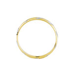 Alliance Strie Fantaisie Demi Jonc Classique Or Bicolore - Alliances duo Unisex | Marc Orian