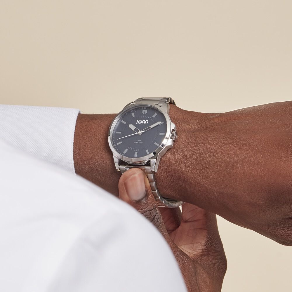 Montre Hugo First Bleu - Montres classiques Homme | Marc Orian