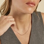 Collier Eugenie Argent Rose Oxyde De Zirconium - Colliers avec pierres Femme | Marc Orian