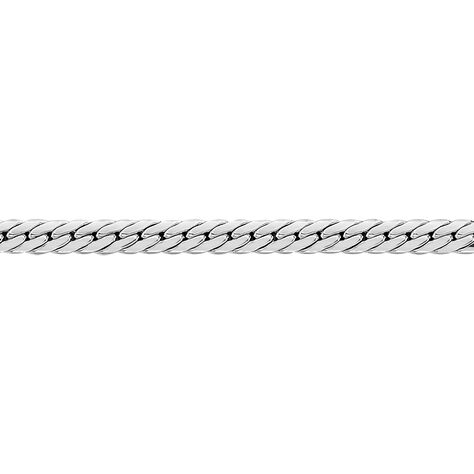 Collier Izel Maille Anglaise Or Blanc - Chaines Femme | Marc Orian