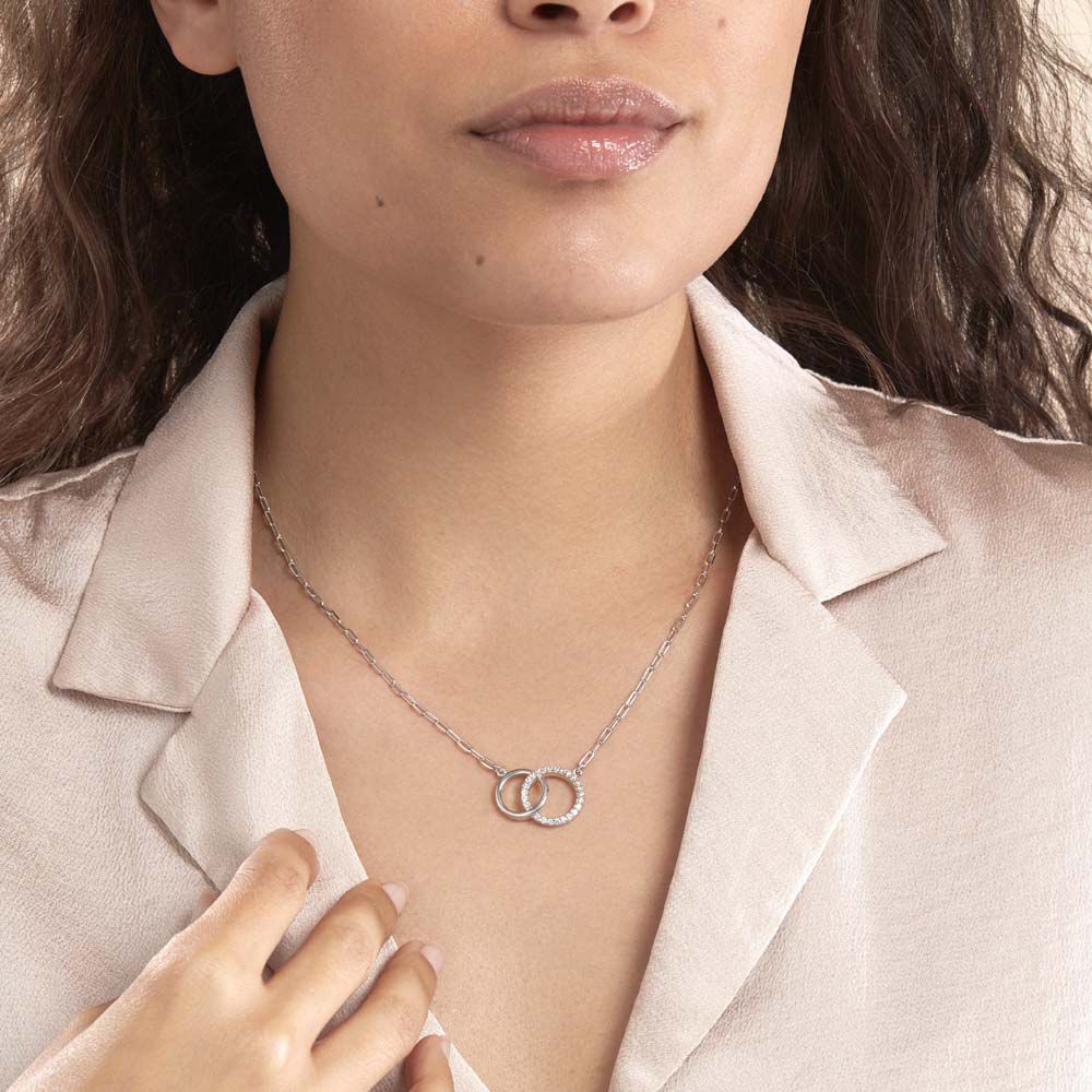 Collier Isabel Argent Blanc Oxyde De Zirconium - Colliers avec pierres Femme | Marc Orian