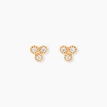 Boucles D'Oreilles Puces La&iuml;la Plaqu&eacute; Or Jaune Oxyde De Zirconium - Puces Femme | Marc Orian