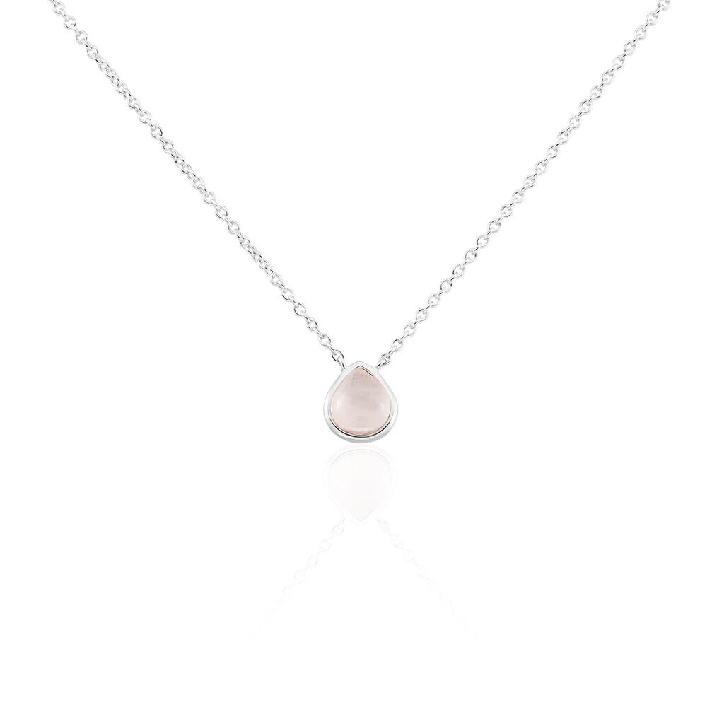 Collier Tao Argent Blanc Quartz - Colliers avec pierres Femme | Marc Orian