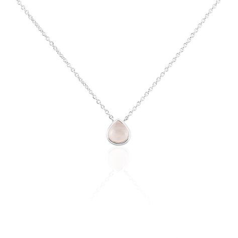 Collier Tao Argent Blanc Quartz - Colliers avec pierres Femme | Marc Orian