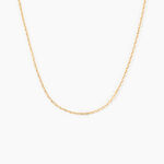 Cha&icirc;ne Igoa Maille For&ccedil;at Diamantee Or Jaune - Chaines Femme | Marc Orian