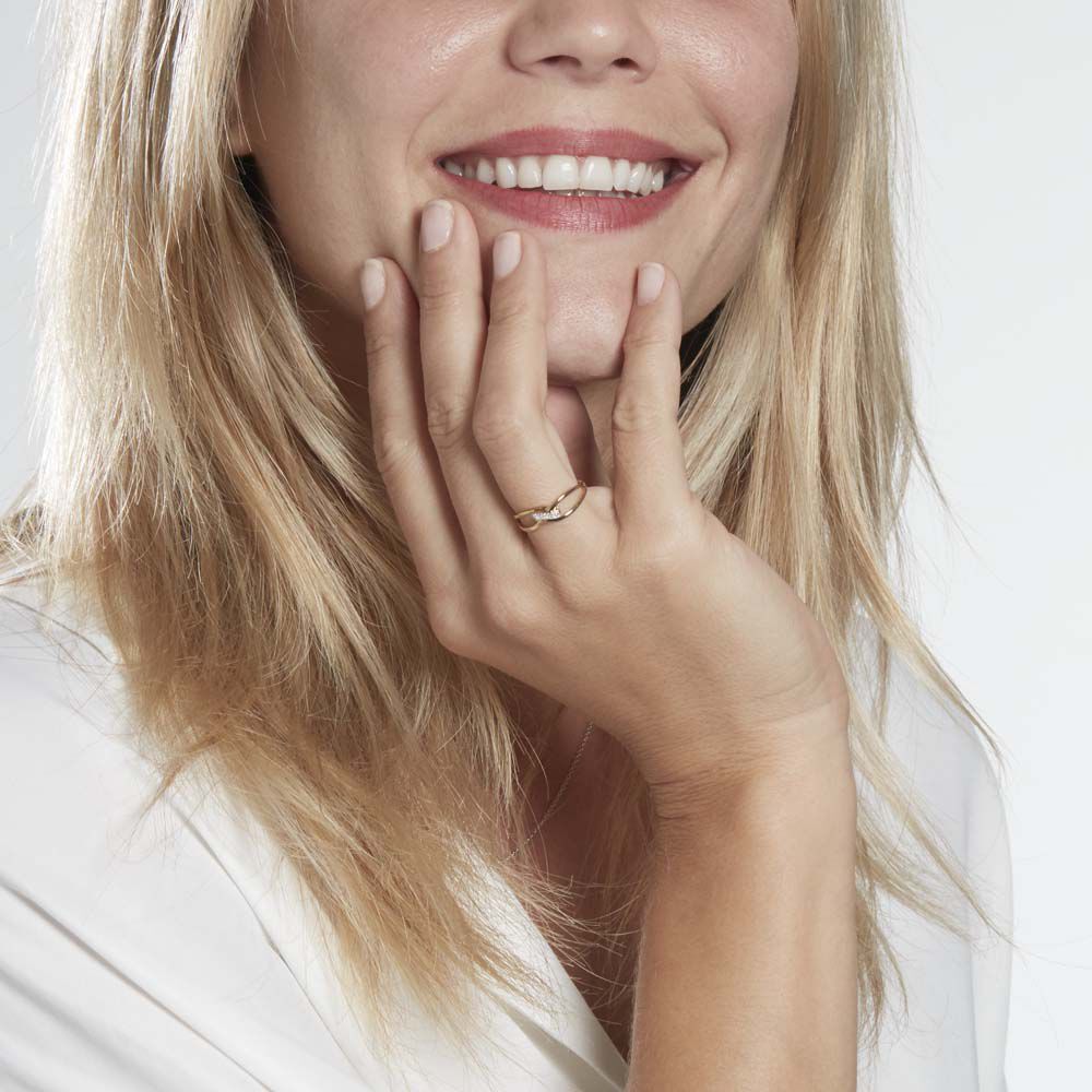 Bague Madelle Or Jaune Diamant - Bagues pierres précieuses Femme | Marc Orian