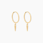 Cr&eacute;oles Pich Or Jaune - Boucles d'oreilles pampille Femme | Marc Orian