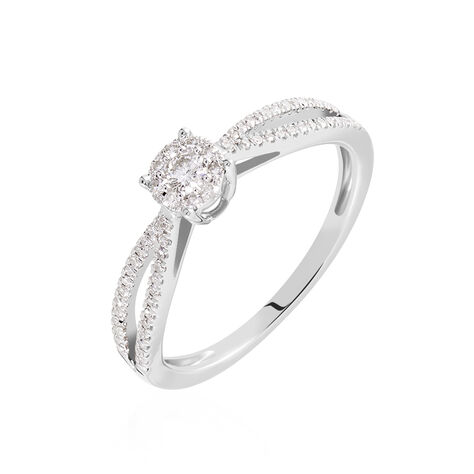 Bague Orphee Or Blanc Diamant - Parures de mariage Femme | Marc Orian