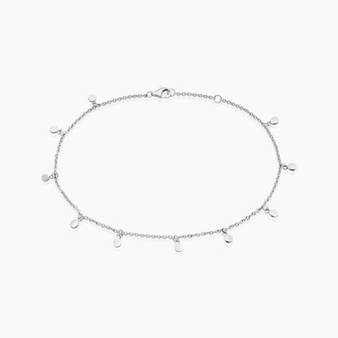 Cha&icirc;ne De Cheville Fillira Argent Blanc - Chaines de cheville Femme | Marc Orian