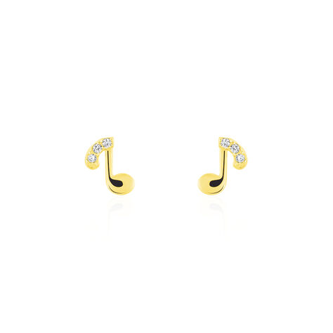 Boucles D'oreilles Or Jaune Xavierine Oxydes - Pendantes Femme | Marc Orian