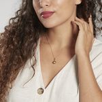 Pendentif Semi-baroque Or Jaune Perle De Culture De Tahiti - Parures de mariage Femme | Marc Orian