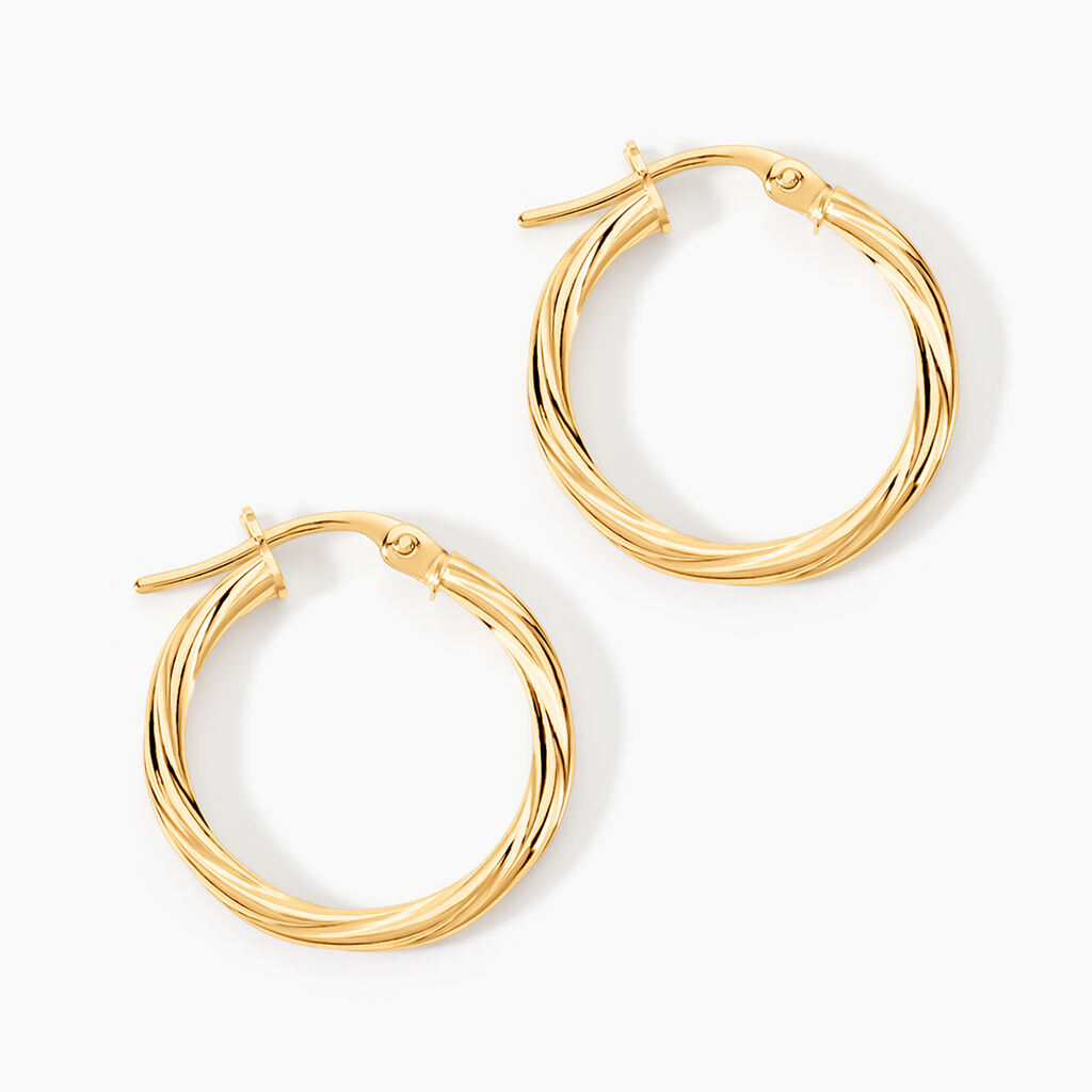 Créoles Youri Or Jaune - Créoles Femme | Marc Orian