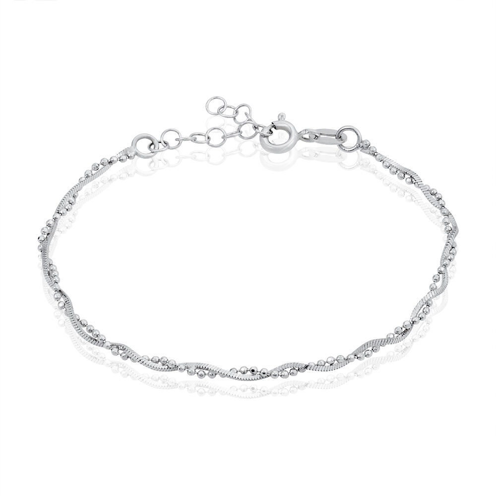 Bracelet Saman Argent Blanc - Bracelets fantaisie Femme | Marc Orian