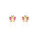 Boucles D'oreilles Puces Sienna Papillon Or Jaune - Puces Enfant | Marc Orian