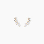Boucles D'oreilles Puces Iuliana Or Jaune Oxyde De Zirconium - Puces Femme | Marc Orian