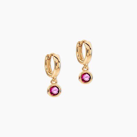 Cr&eacute;oles Plaqu&eacute; Or Leonie Spinelle Synth&eacute;tique - Boucles d'oreilles pampille  | Marc Orian