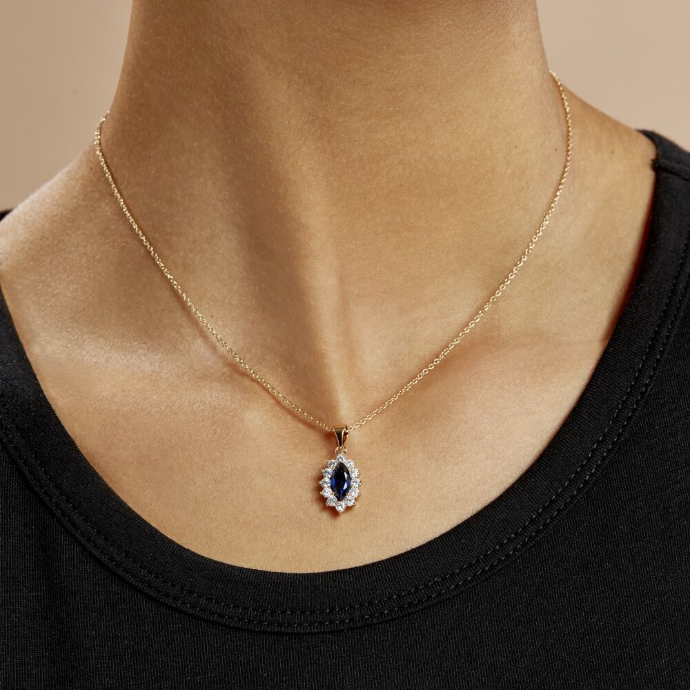 Collier Lisea Plaqué Or Jaune Verre Et Oxyde De Zirconium - Colliers avec pierres Femme | Marc Orian