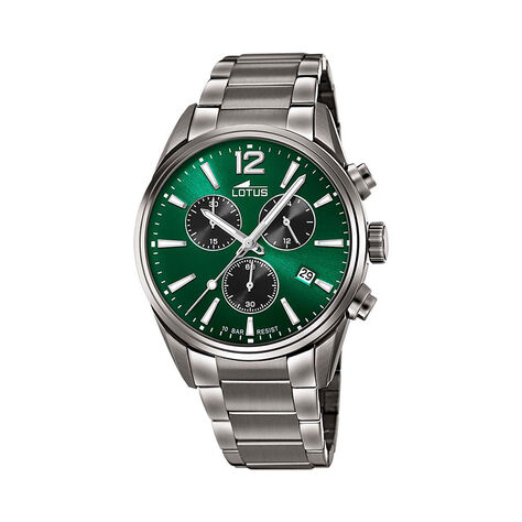 Montre Lotus Chrono Vert - Montres &eacute;tanches Homme | Marc Orian