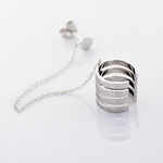 Bijou D'oreille Unitaire Trina Argent Blanc - Piercings d'oreilles Femme | Marc Orian