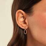 Boucles D'Oreilles Pendantes Estefania Plaqu&eacute; Or Jaune - Pendantes Femme | Marc Orian