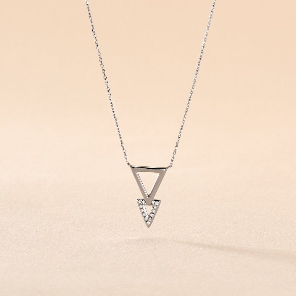 Collier Joy Or Blanc Diamant - Colliers avec pierres Femme | Marc Orian