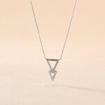 Collier Joy Or Blanc Diamant - Colliers avec pierres Femme | Marc Orian