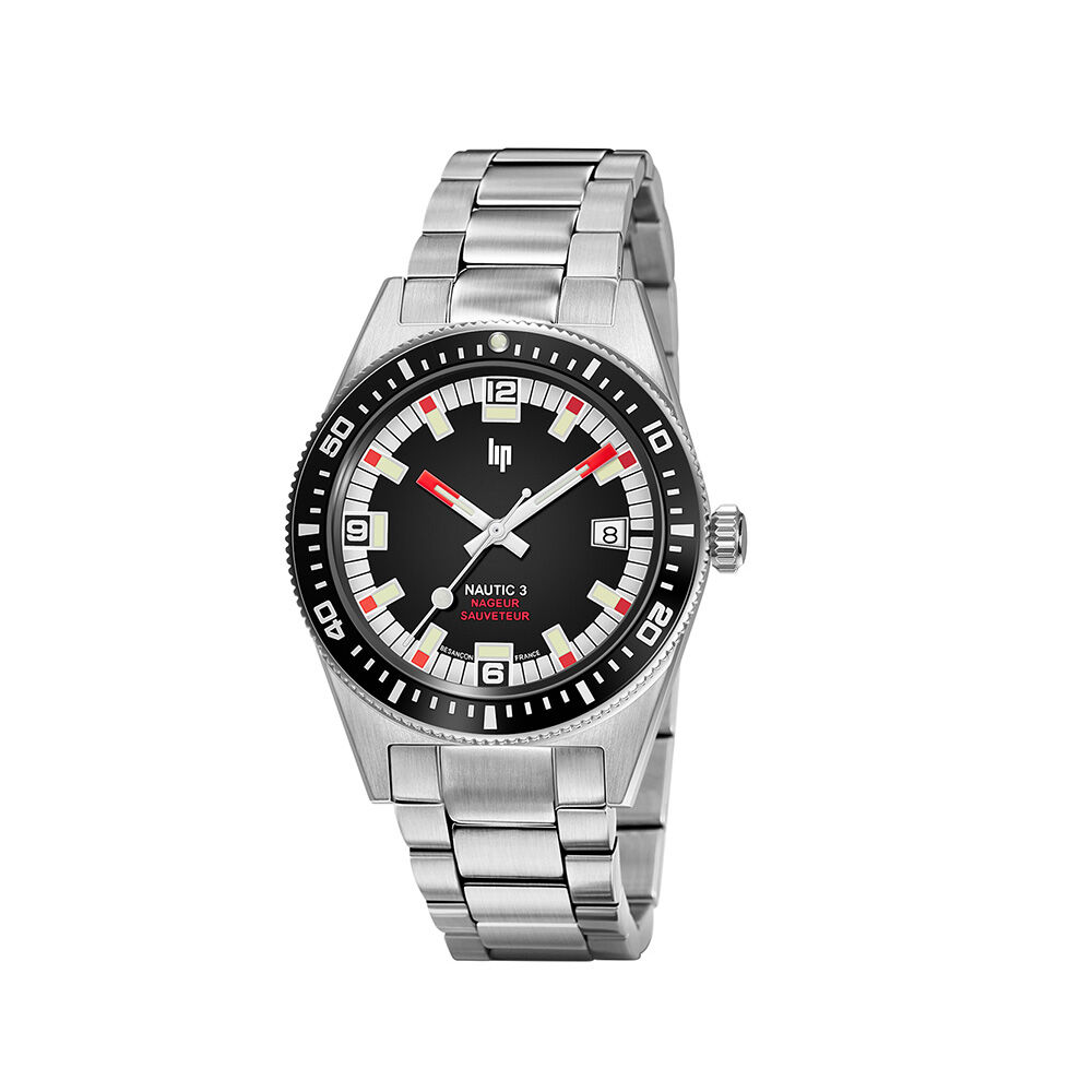 Montre Lip Nautic 3 Noir - Montres automatiques Homme | Marc Orian