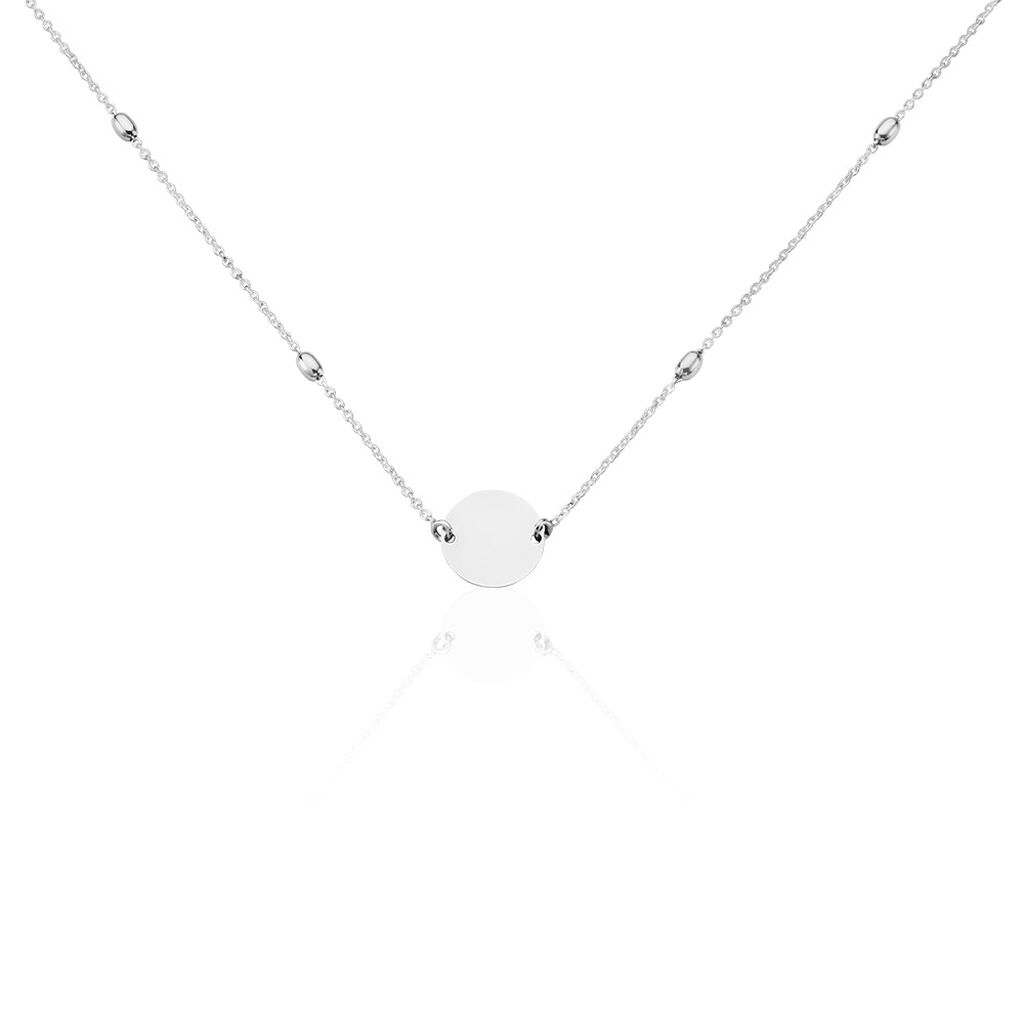 Collier Argent Blanc Monca - Colliers fantaisie Femme | Marc Orian