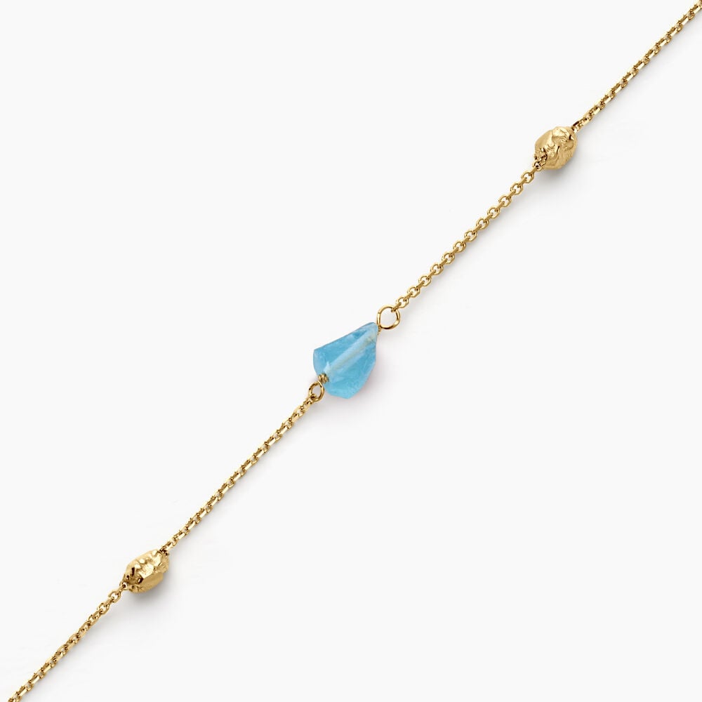Bracelet Natille Or Jaune Apatite - Bracelets chaînes Femme | Marc Orian