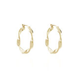 Cr&eacute;oles Lenna Torsad&eacute;e Plaqu&eacute; Or Jaune - Cr&eacute;oles Femme | Marc Orian