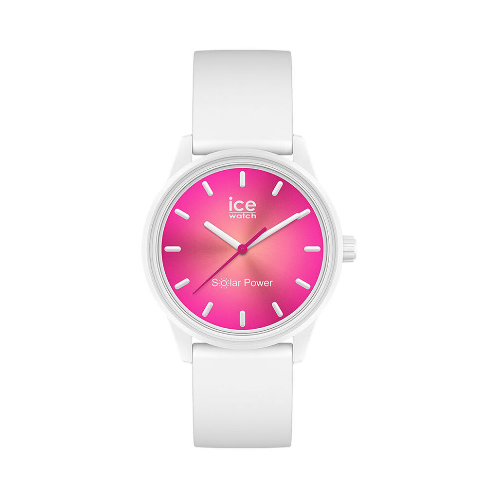 Montre Ice Watch Solar Power Blanc - Montres &eacute;tanches Femme | Marc Orian