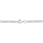 Bracelet Identit&eacute; Vivian Argent Blanc - Gourmettes Enfant | Marc Orian