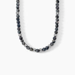 Collier Jourdan Acier Blanc Labradorite - Colliers avec pierres Homme | Marc Orian