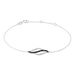 Bracelet Courbes Or Blanc Diamant - Bracelets chaînes Femme | Marc Orian